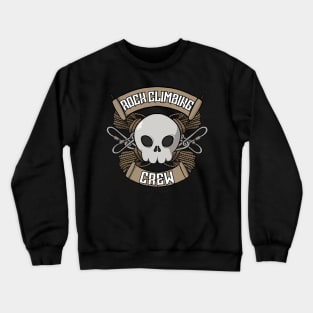 Rock climbing crew Jolly Roger pirate flag Crewneck Sweatshirt